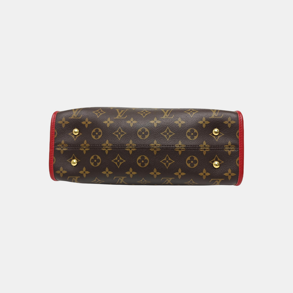 POPINCOURT PM Monogram Coated Canvas Brown
