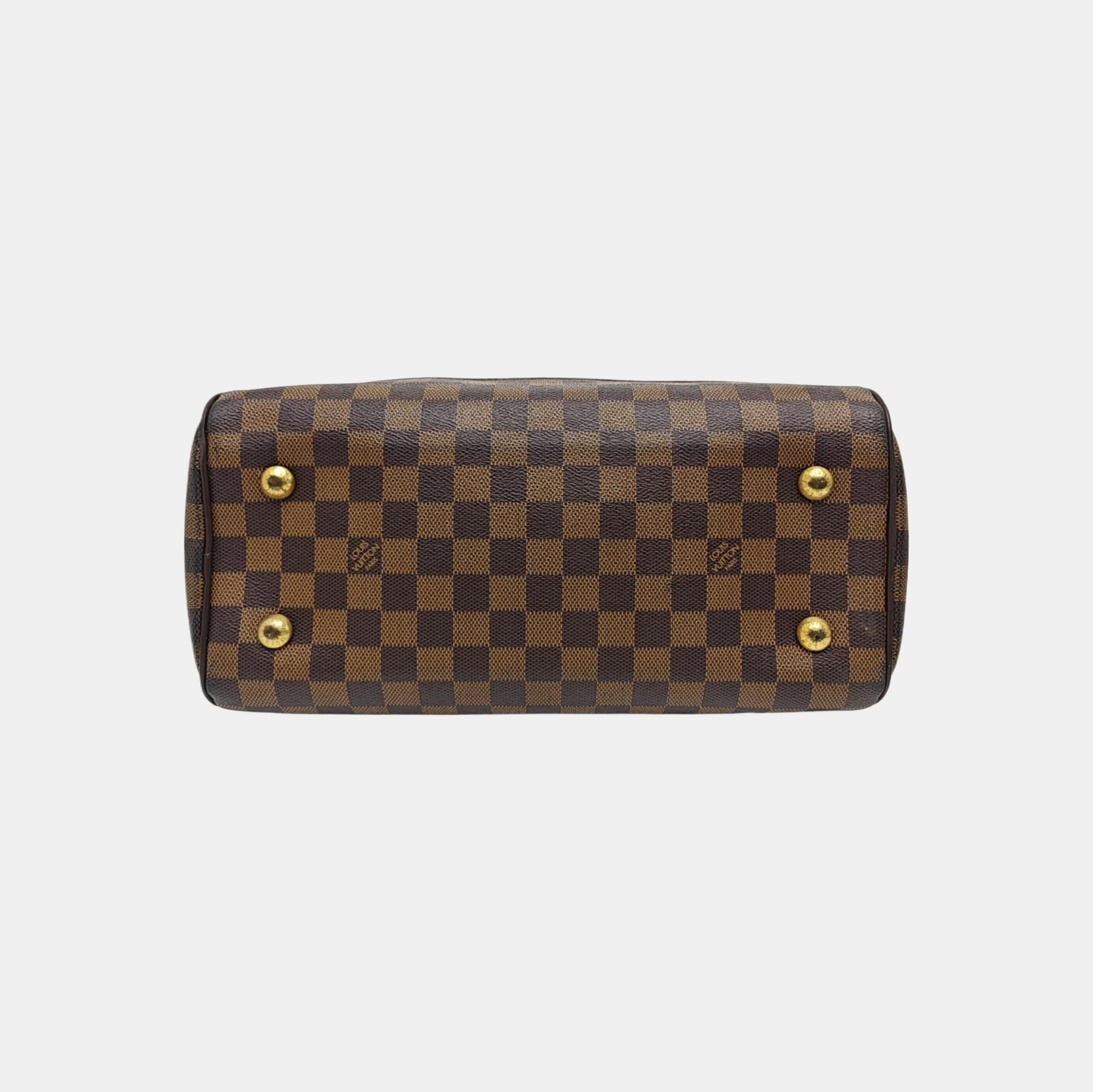 DUOMO Damier Ebene Coated Canvas Brown