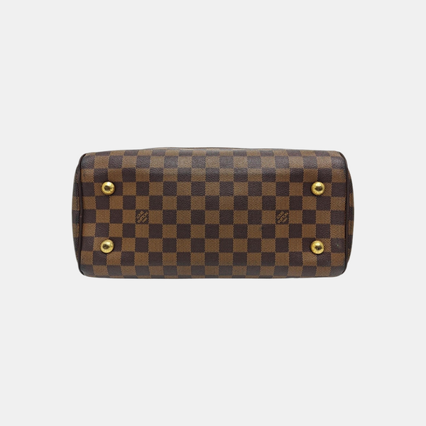 DUOMO Damier Ebene Coated Canvas Brown