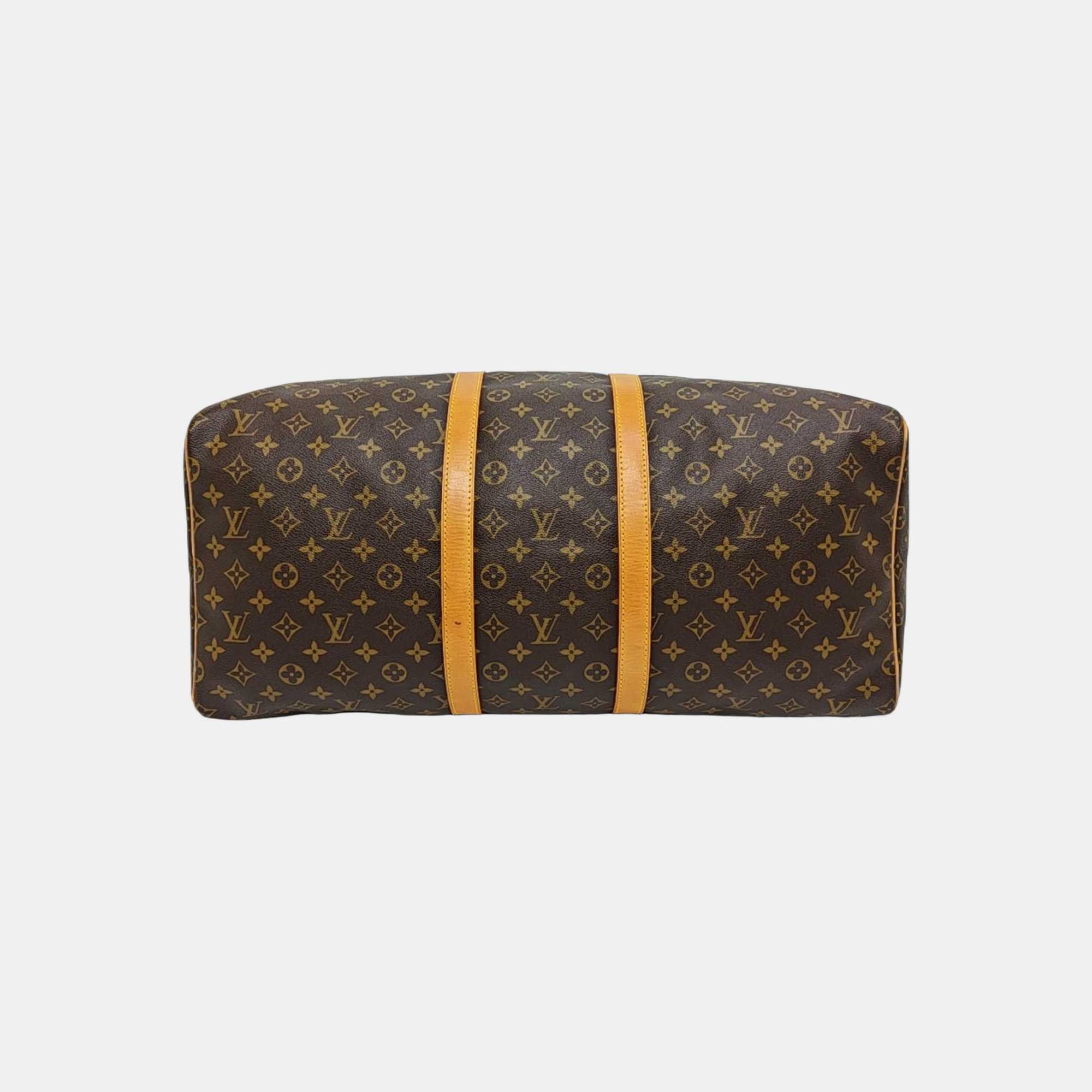 SAC SOUPLE 55 Monogram Coated Canvas Brown
