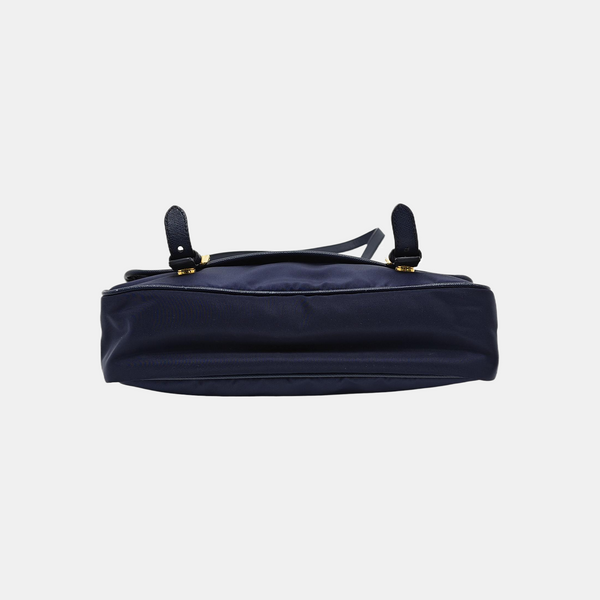 Nylon Crossbody Bag Blue
