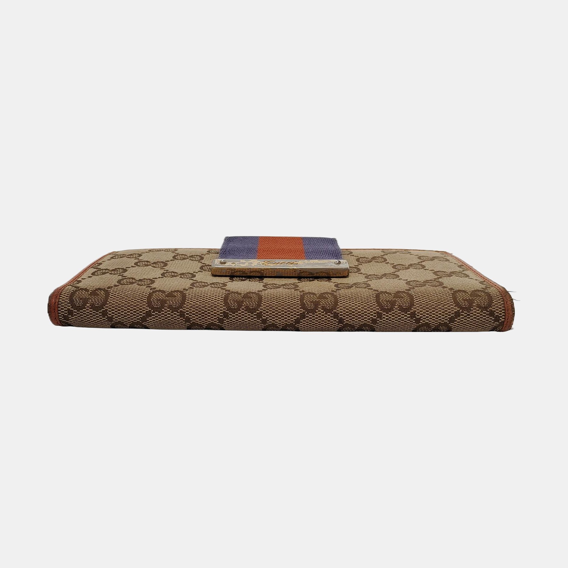 Monogram Fabric Wallet Brown