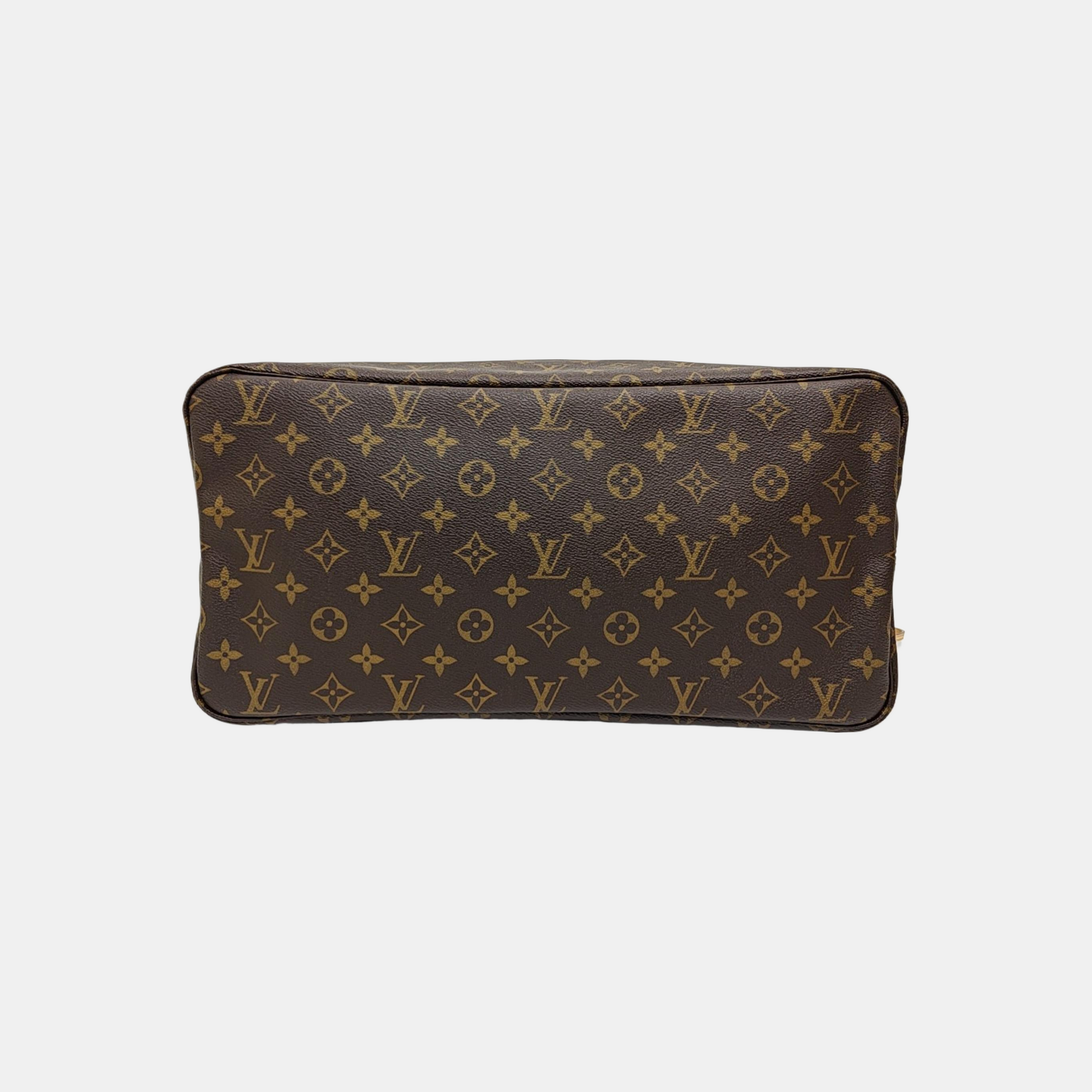 NEVERFULL GM Monogram Coated Canvas Brown