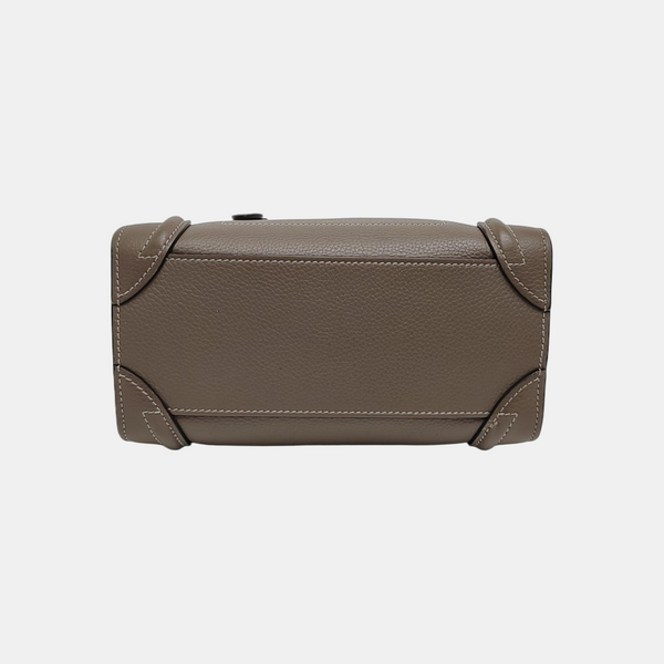 LUGGAGE Nano Calfskin Gray