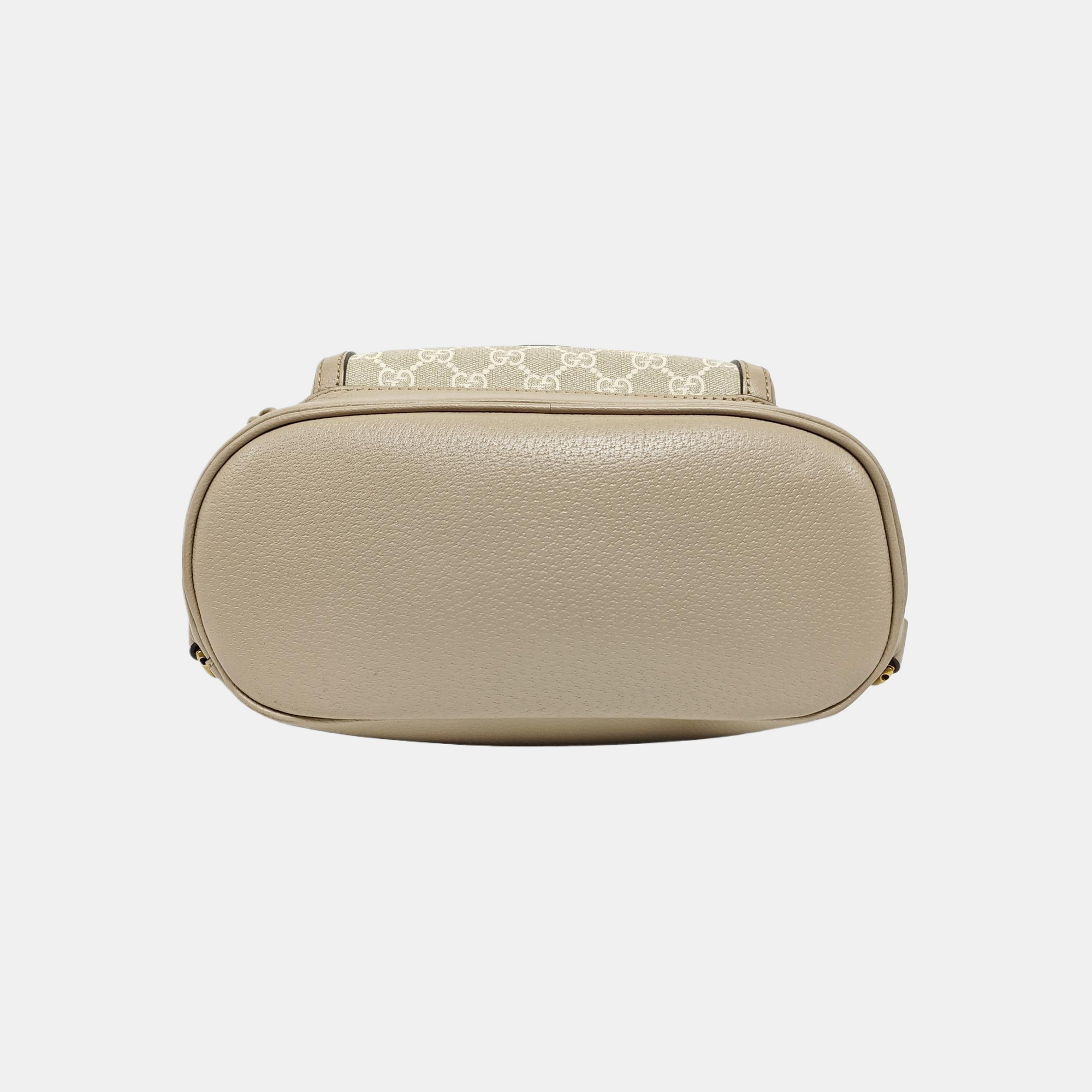 Monogram Coated Canvas Backpack Beige