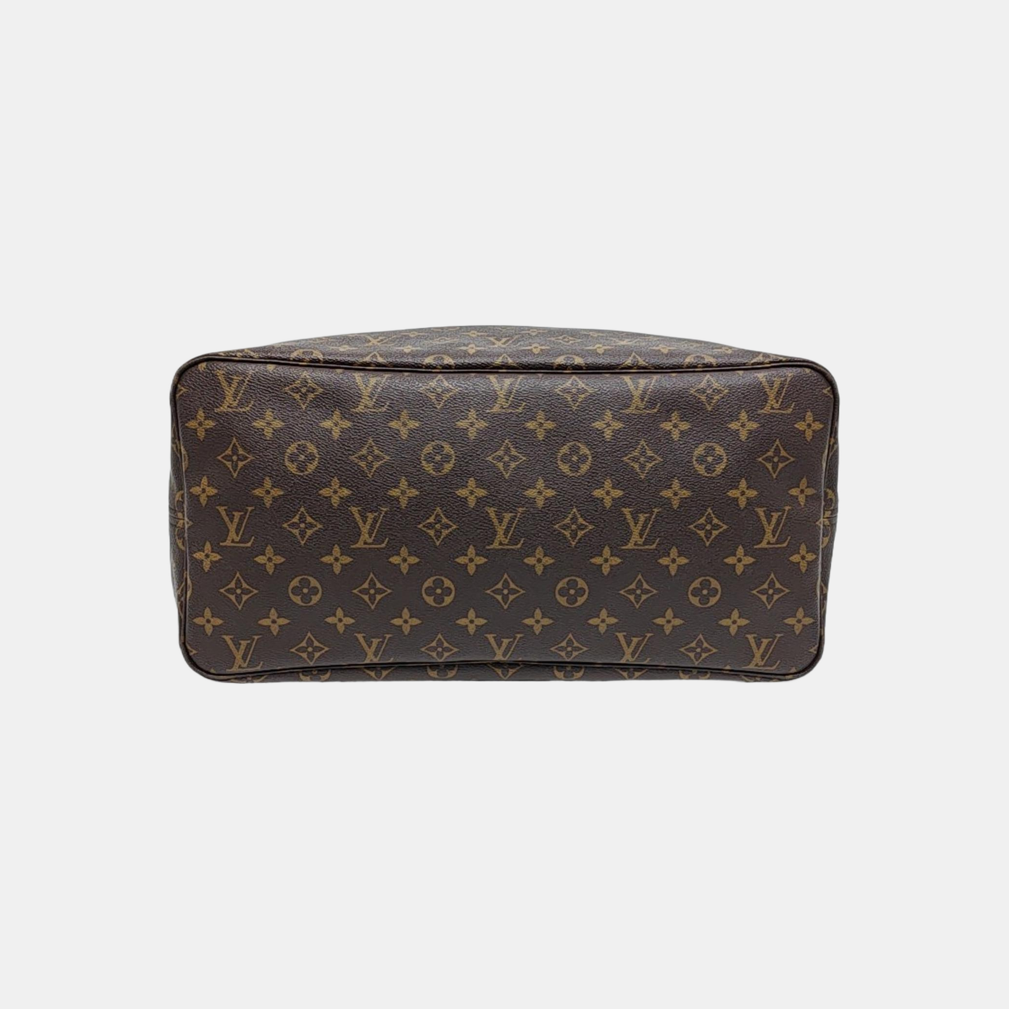 NEVERFULL GM Monogram Coated Canvas Brown