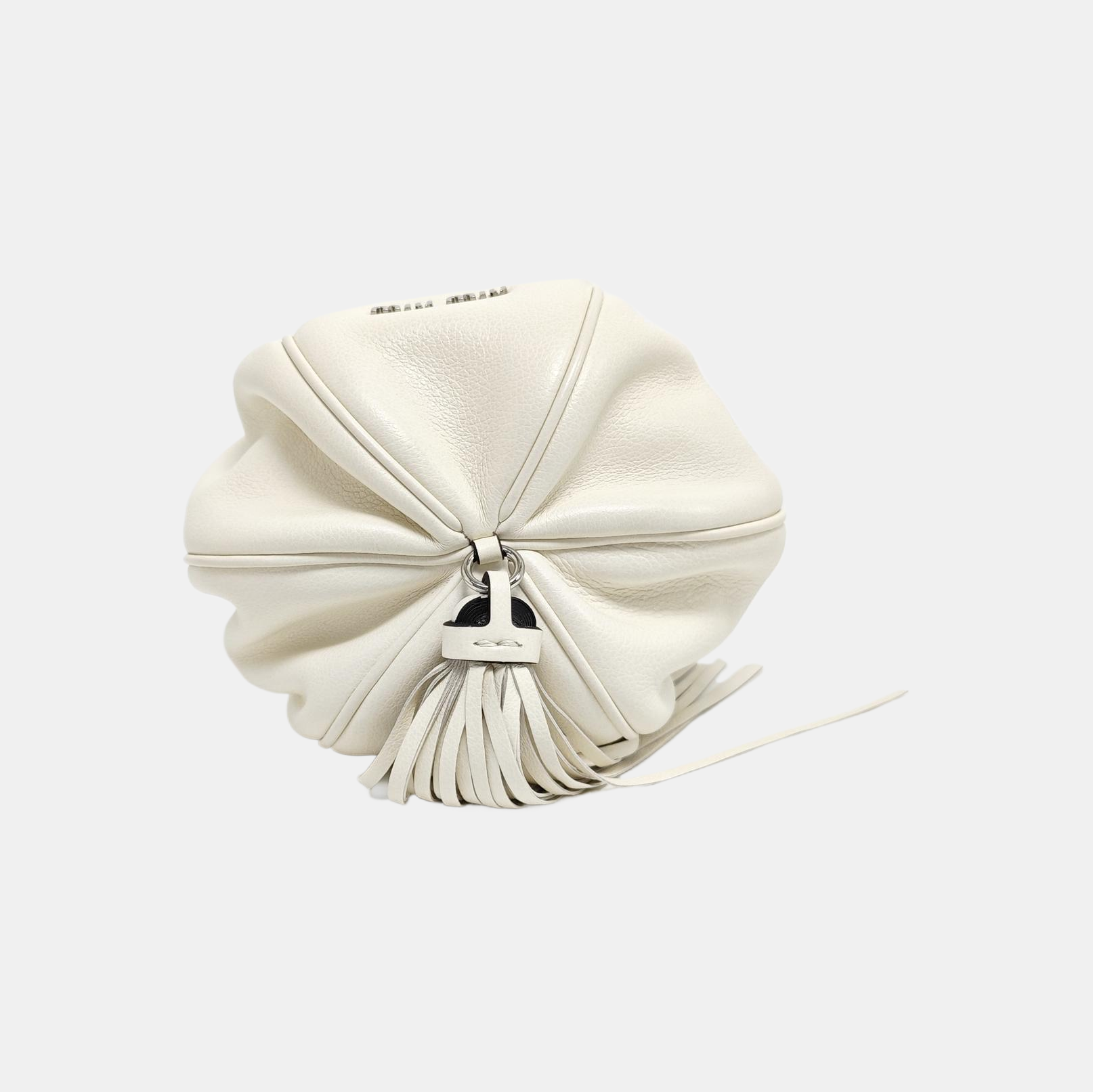 Calfskin Bucket Bag White