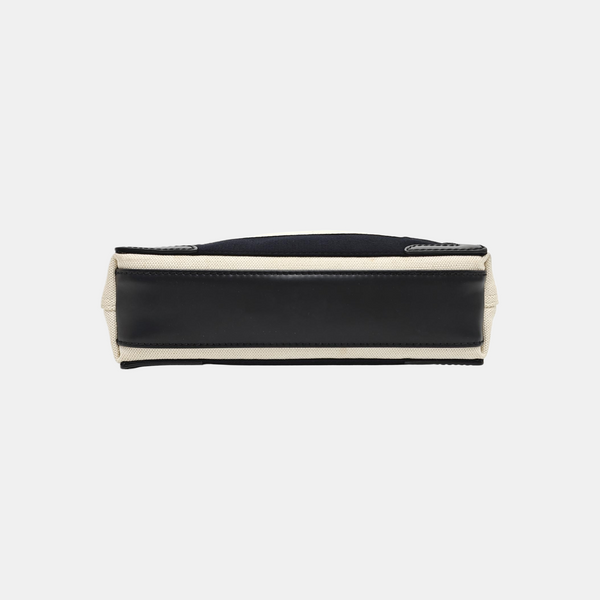 Navy Mini Canvas White
