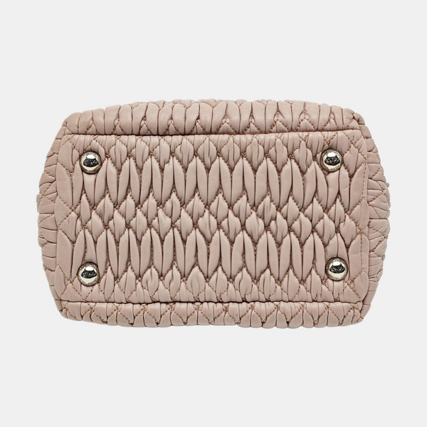 Miu Coffer Quilted Lambskin Pink