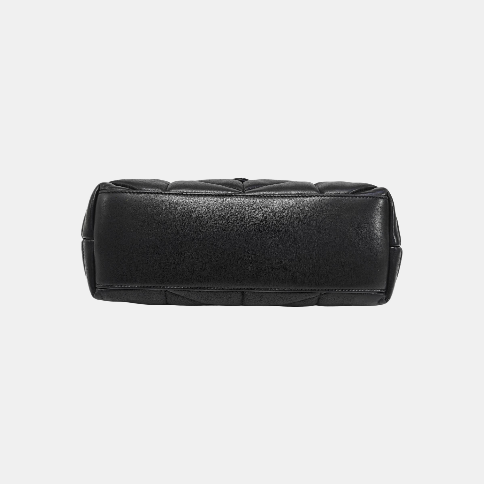 PUFFER Small Quilted Lambskin Black