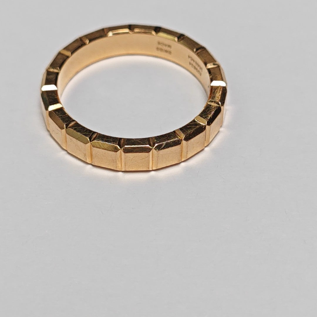 Ice Cube 18k Rose Gold Ring EU 56