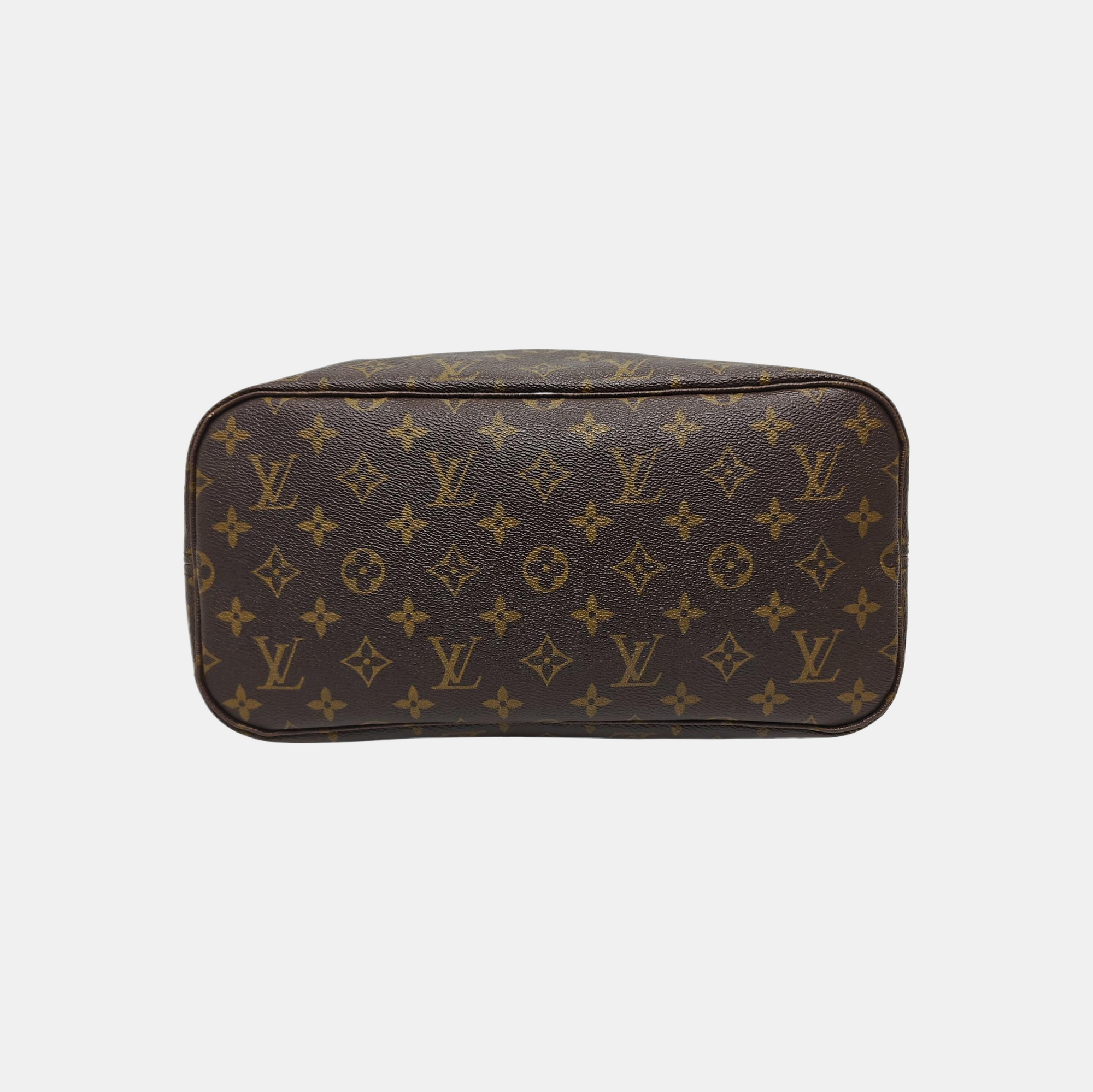 NEVERFULL MM Monogram Coated Canvas Brown