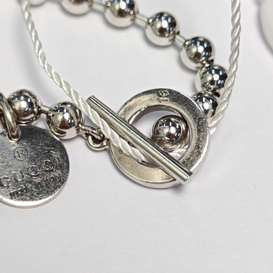 Interlocking G 925 Sterling Silver Bracelet