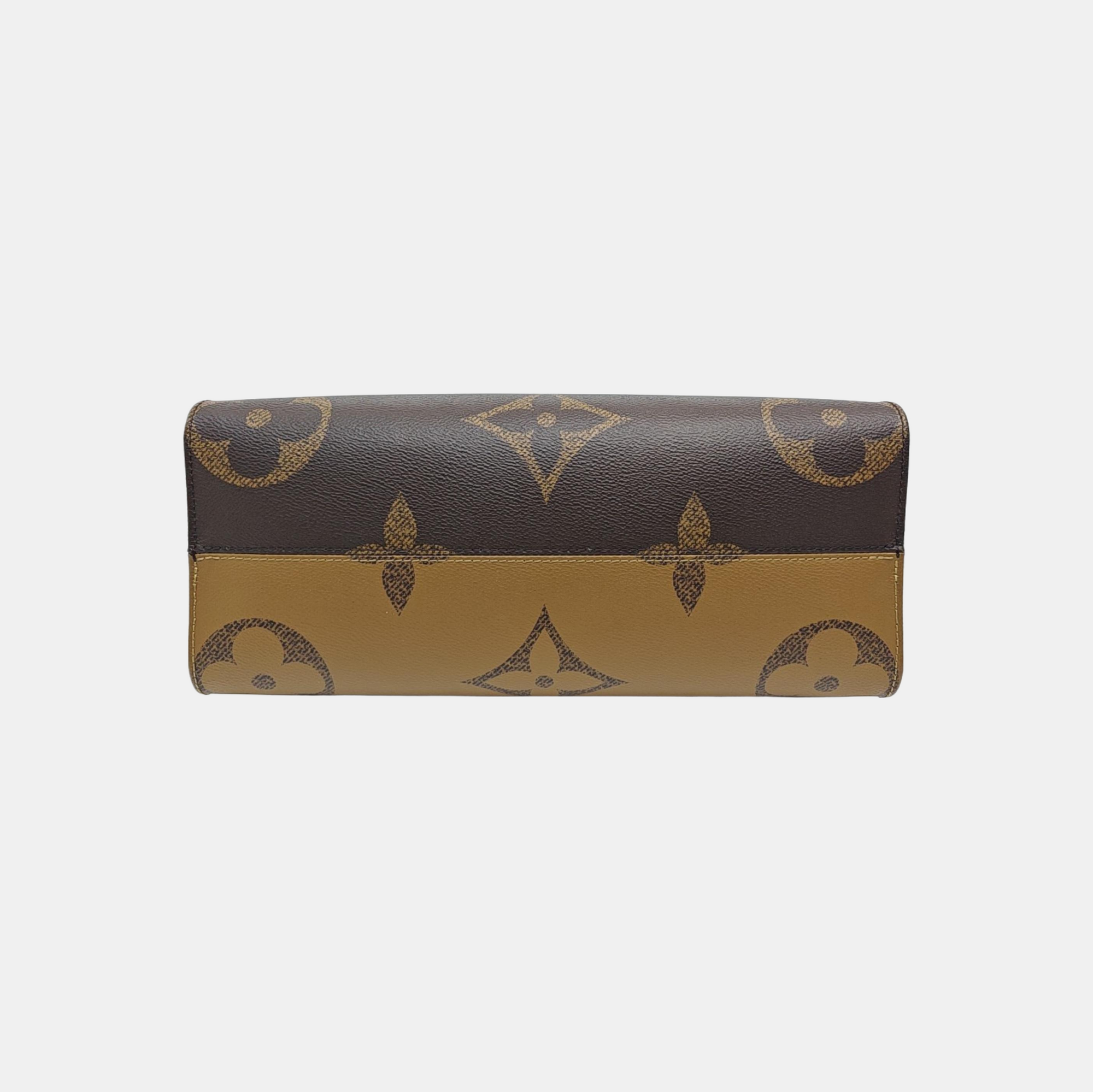ONTHEGO MM Monogram Coated Canvas Brown