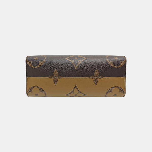 ONTHEGO MM Monogram Coated Canvas Brown
