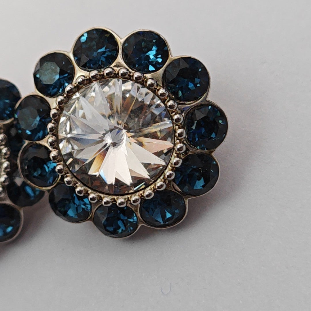Metal Clear Clip On Earrings