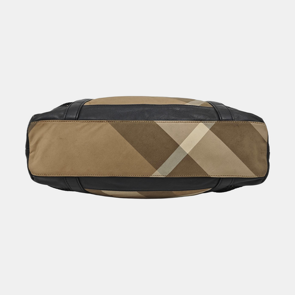 Nylon Shoulder Bag Brown