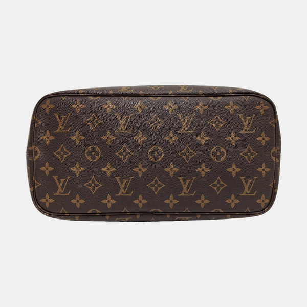 NEVERFULL MM Monogram Coated Canvas Brown