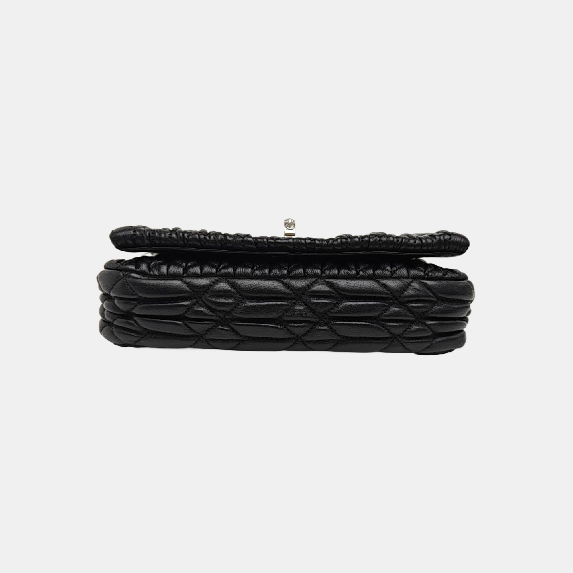 Crystal Mini Lambskin Black