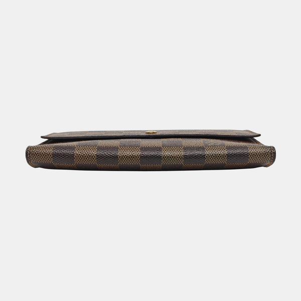 JOSÉPHINE Damier Ebene Coated Canvas Brown Wallet