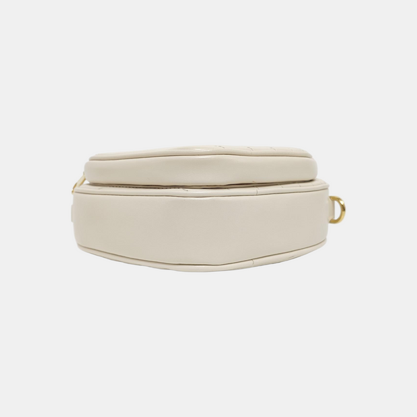 GG Marmont Small Quilted Calfskin White