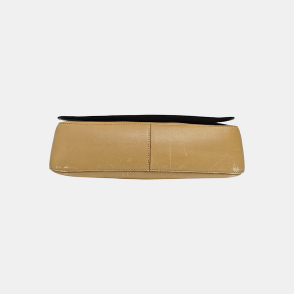 Calfskin Shoulder Bag Beige