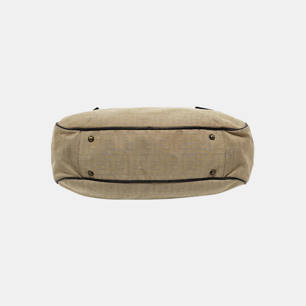Canvas Top Handle Bag Brown