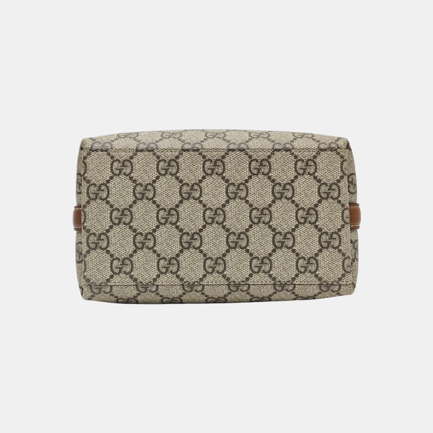 GG Emblem Monogram Coated Canvas Beige