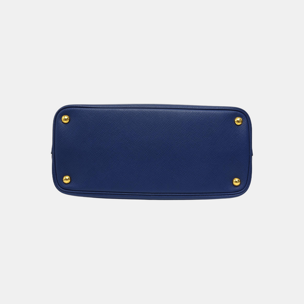 Double Medium Saffiano Calfskin Blue