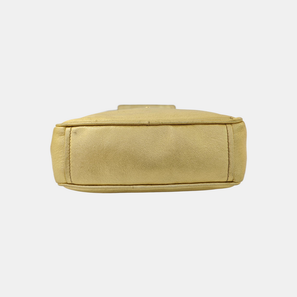 Calfskin Shoulder Bag Gold