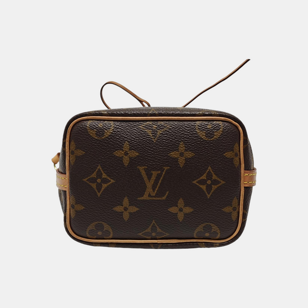 NÉONOÉ Nano Monogram Coated Canvas Brown