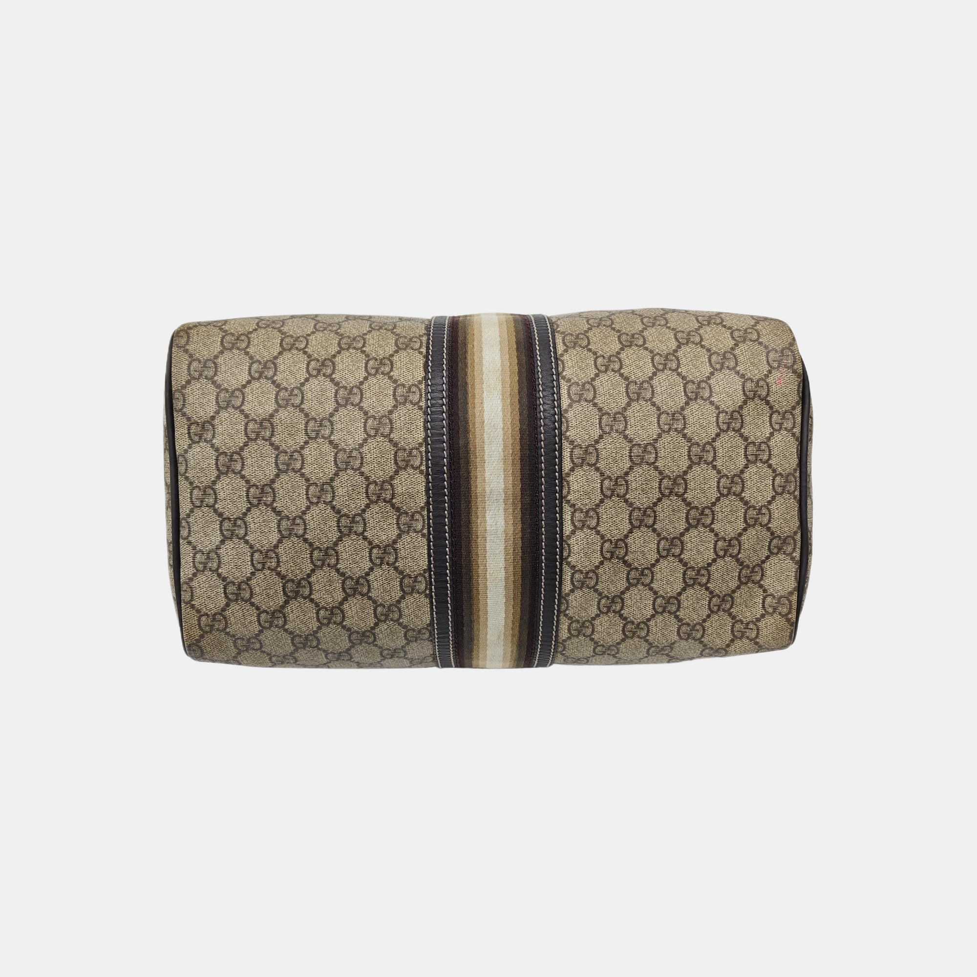 Monogram Coated Canvas Top Handle Bag Brown