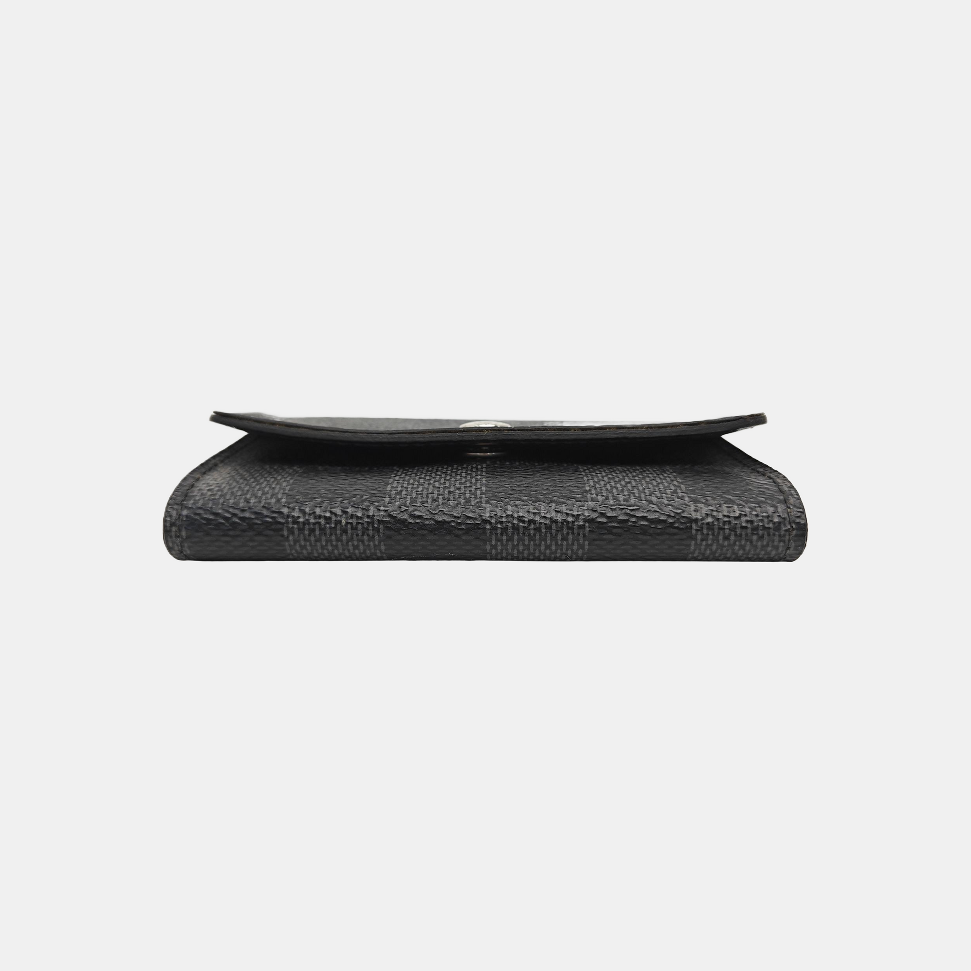 Damier Graphite Coated Canvas Key Pouch Gray
