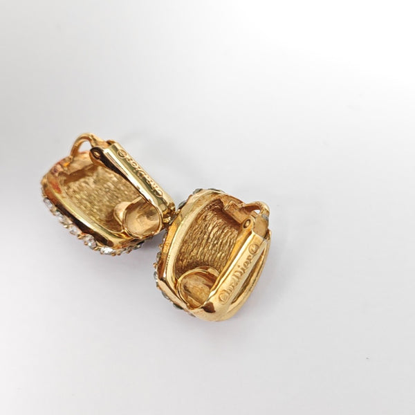 Metal Gold Clip On Earrings