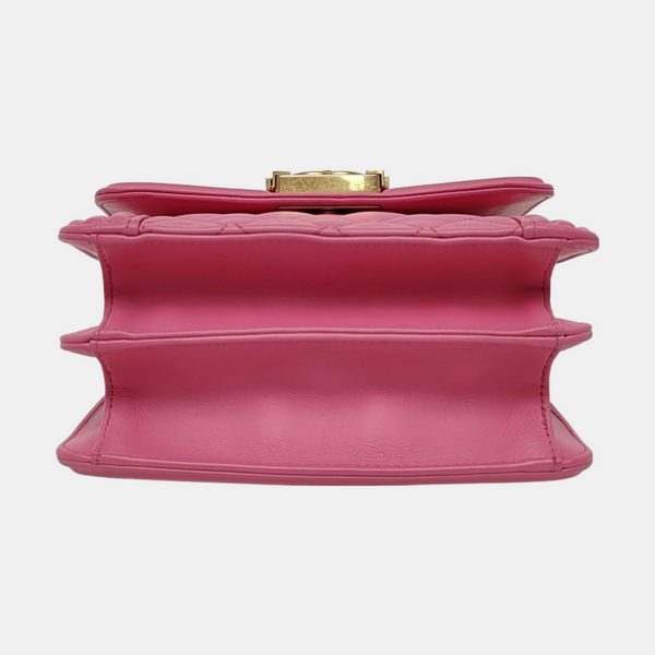 Authenticated pre-owned  BOY CHANEL Quilted Calfskin Pink - Crossbody Bag at Looply
