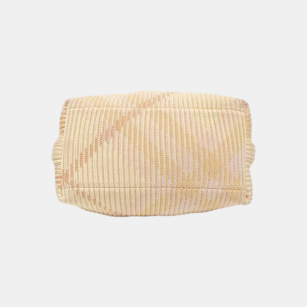 Fabric Top Handle Bag Mini Pink