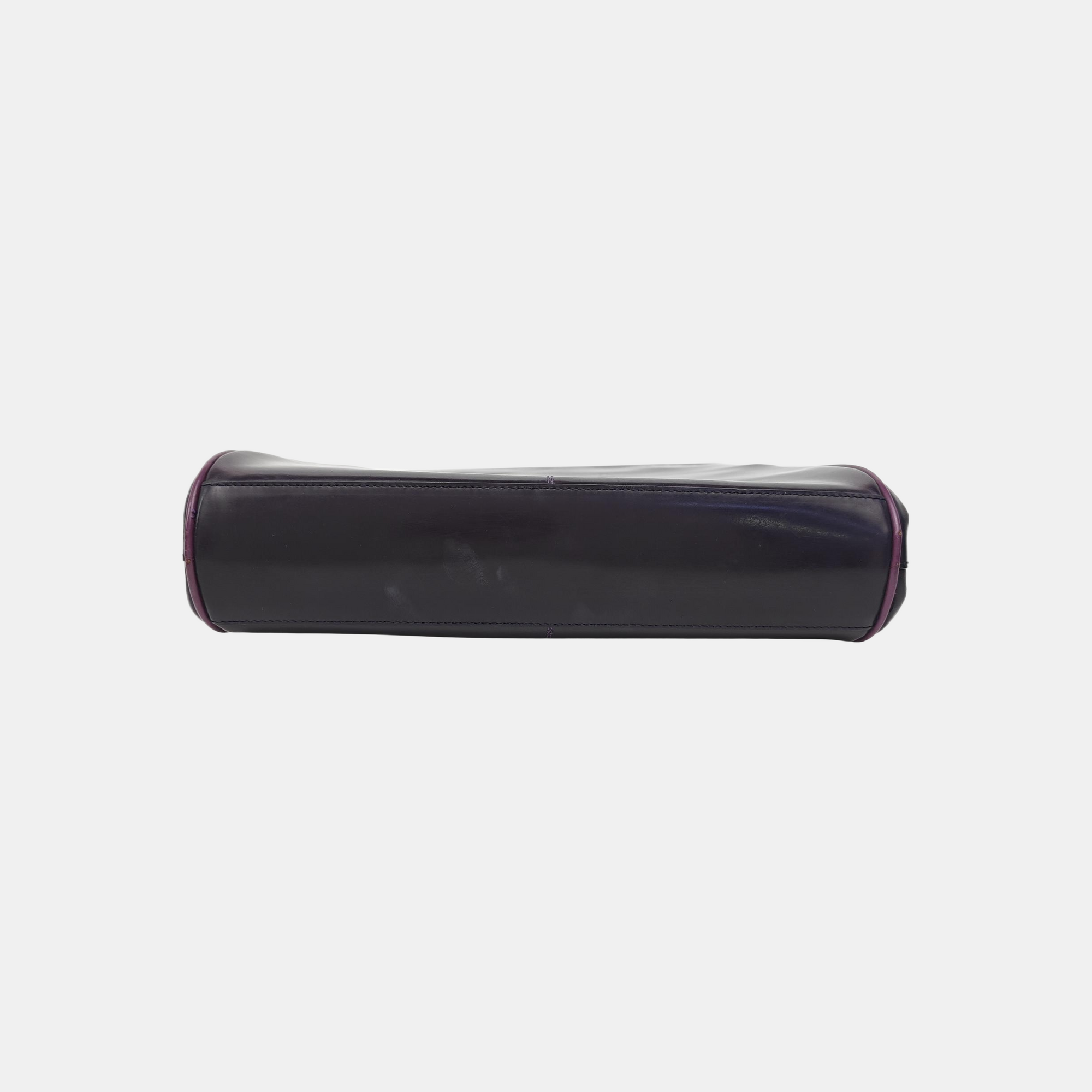 Calfskin Top Handle Bag Purple