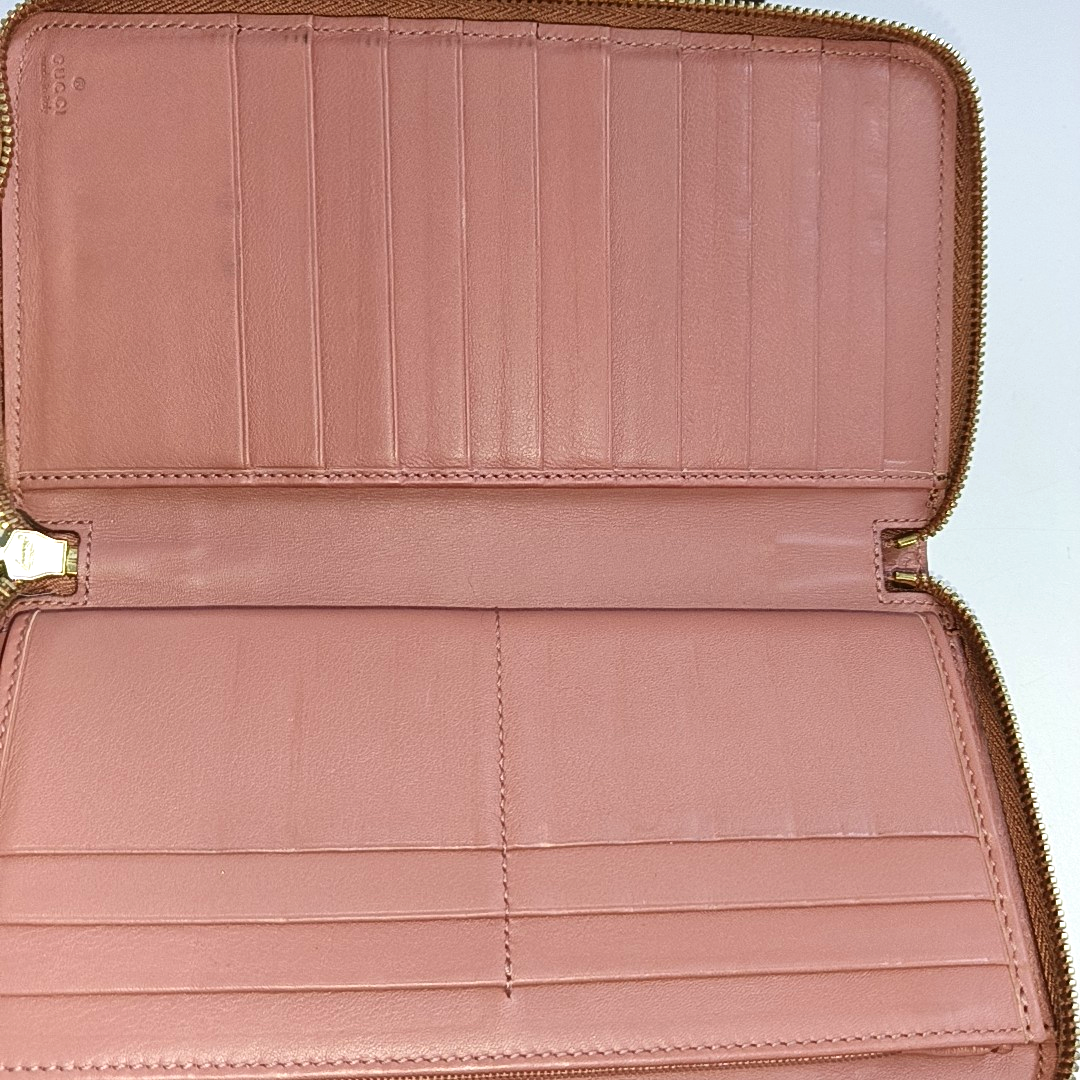Signature Monogram Calfskin Pink Wallet