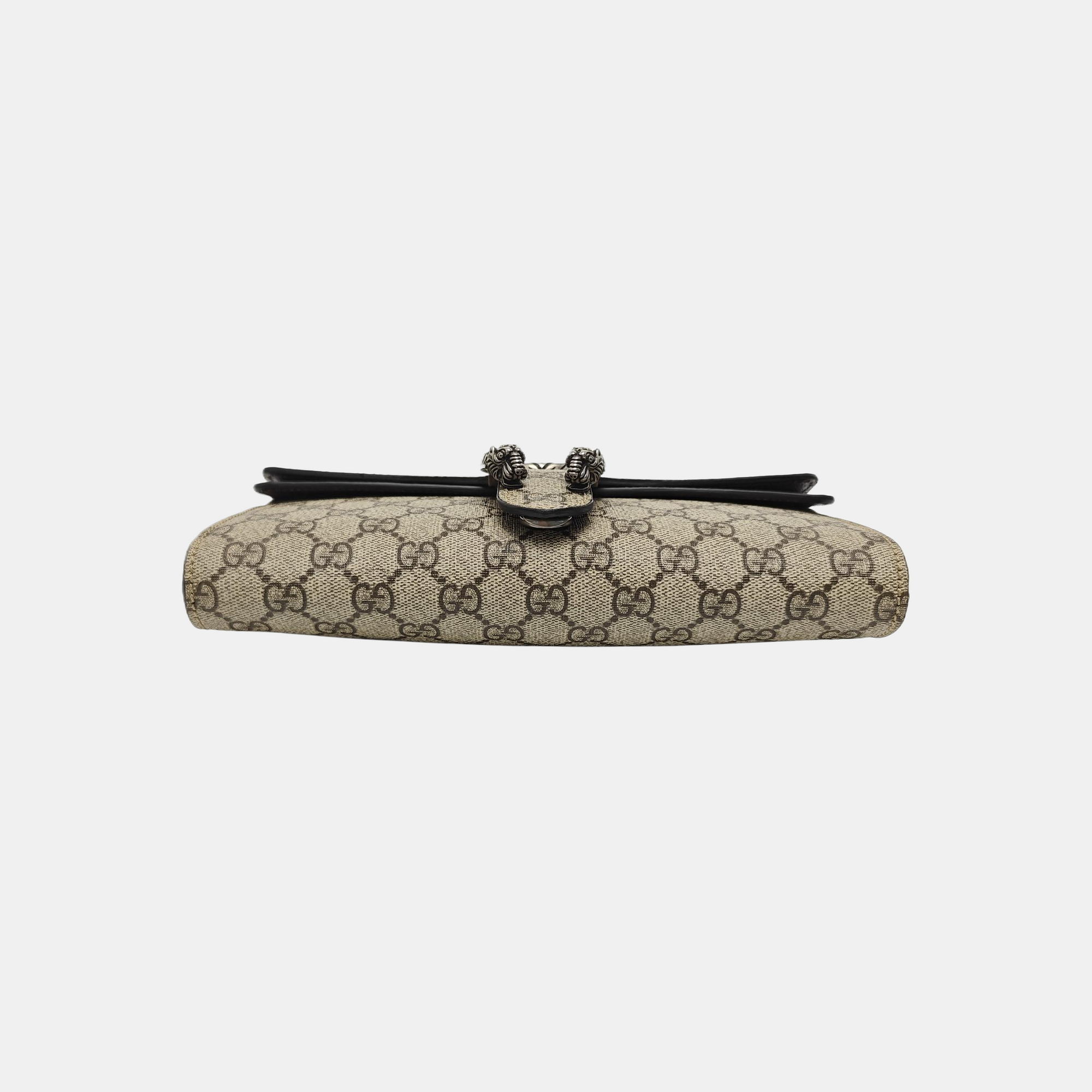 Dionysus Small Monogram Coated Canvas Beige
