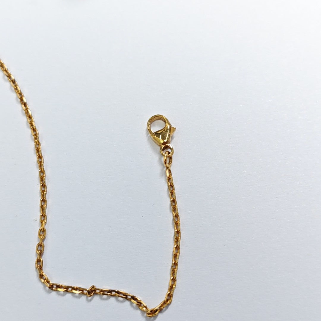 Pop H Metal Gold Necklace