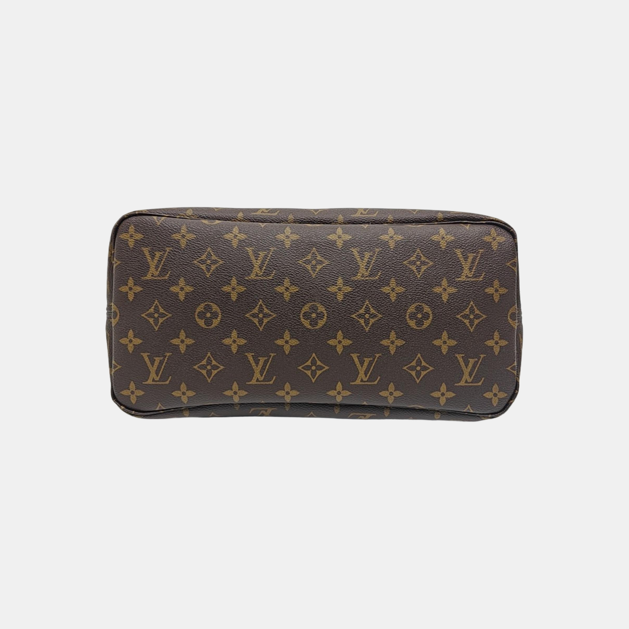 NEVERFULL MM Monogram Coated Canvas Brown