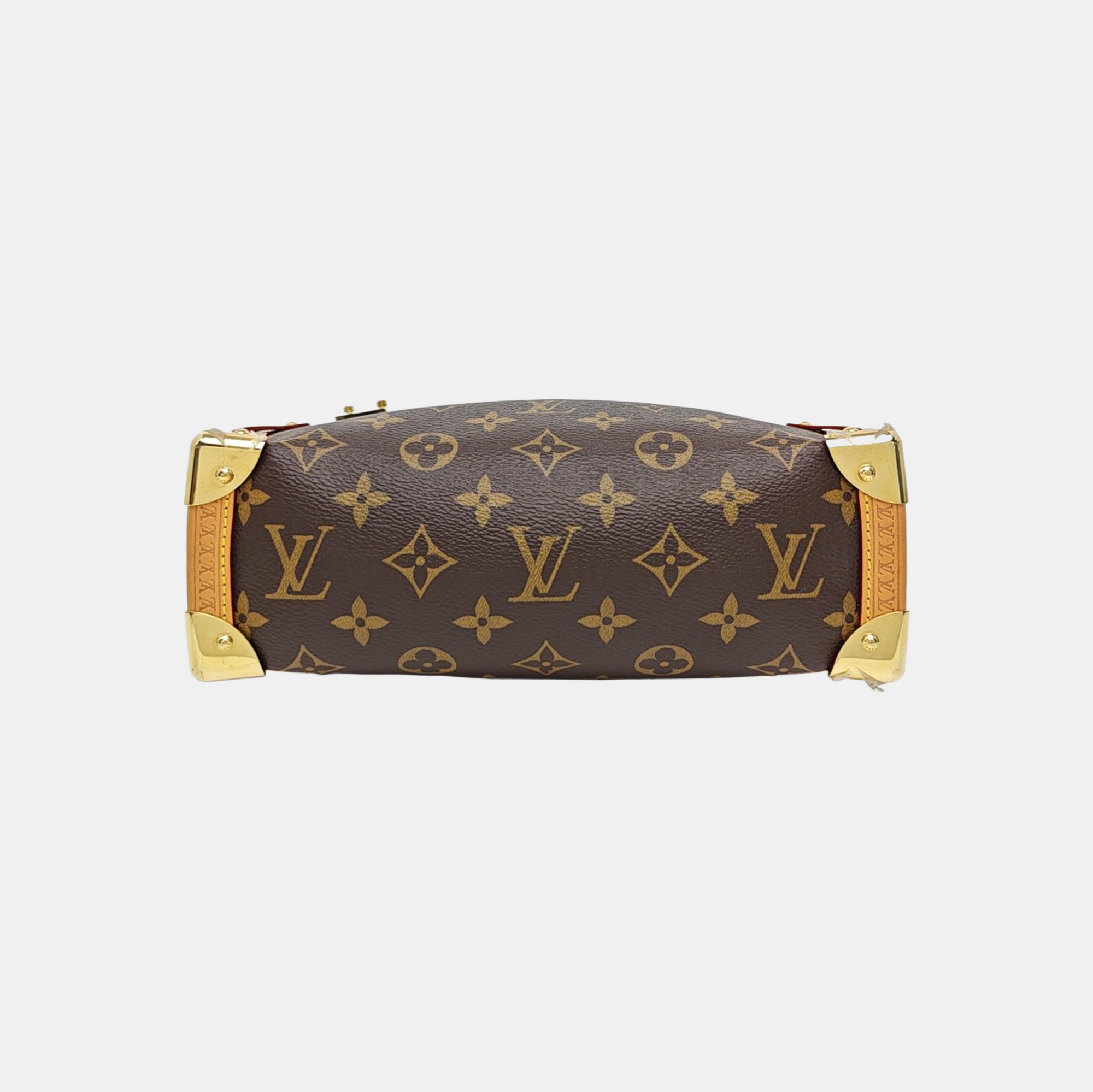 SIDE TRUNK MM Monogram Coated Canvas Brown