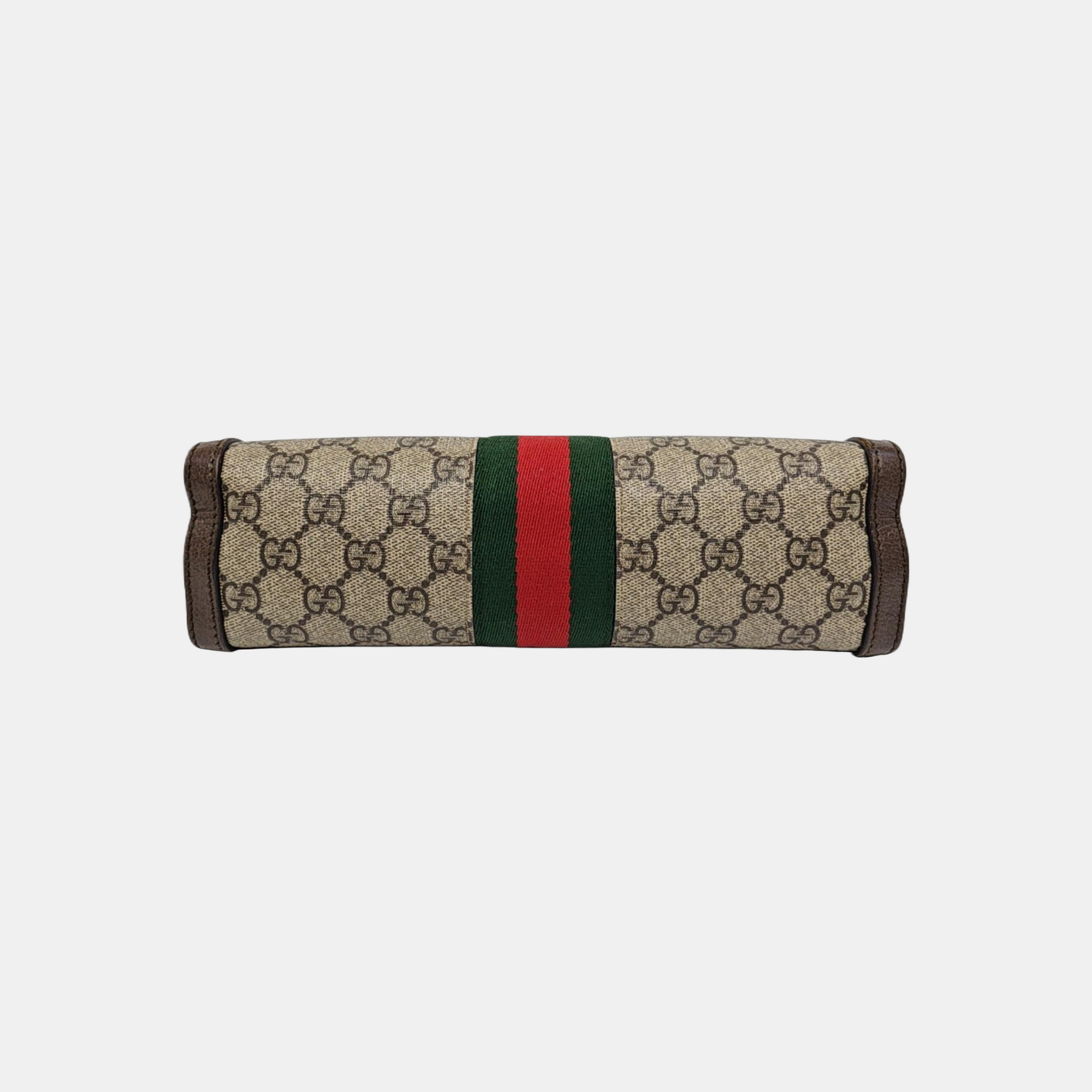 Ophidia Small Monogram Coated Canvas Beige