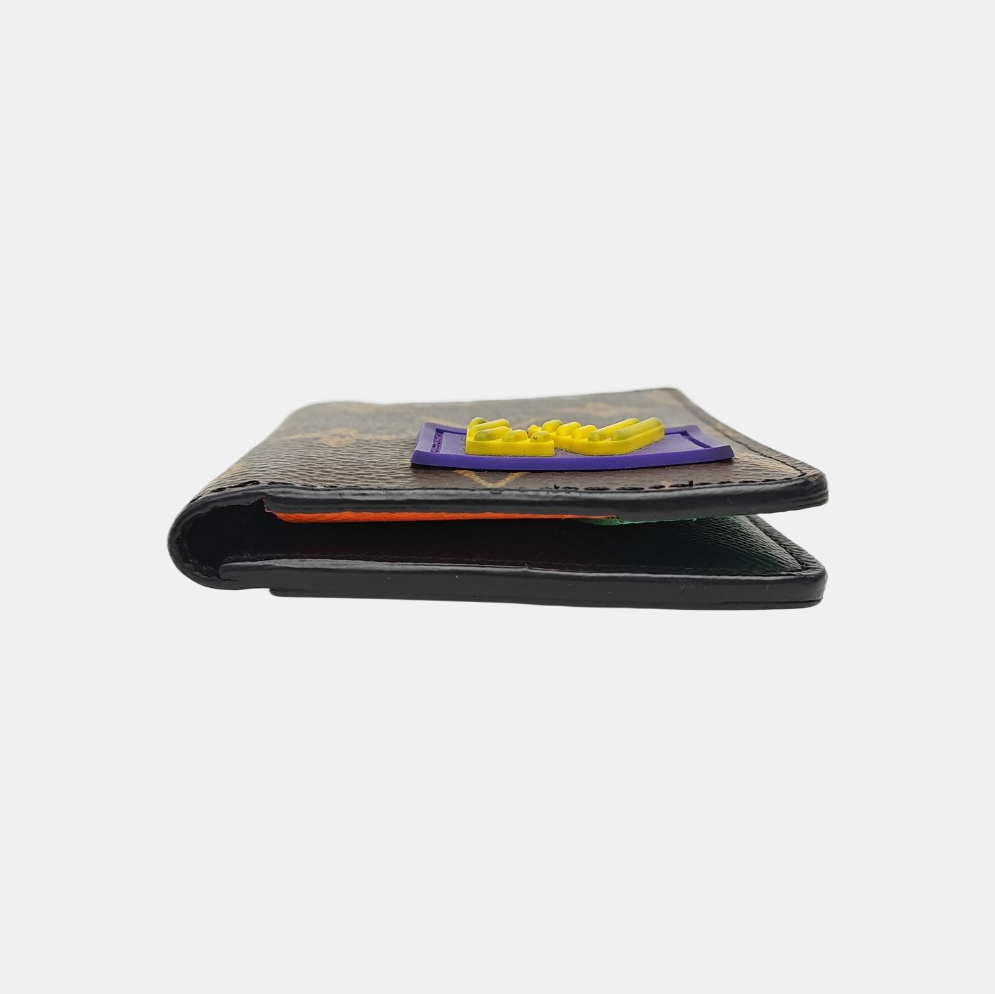 Monogram Coated Canvas Wallet Brown