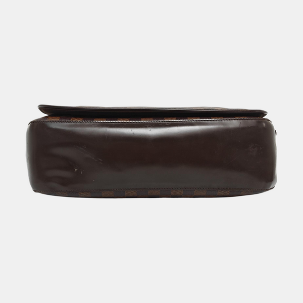SPENCER Damier Ebene Coated Canvas Brown