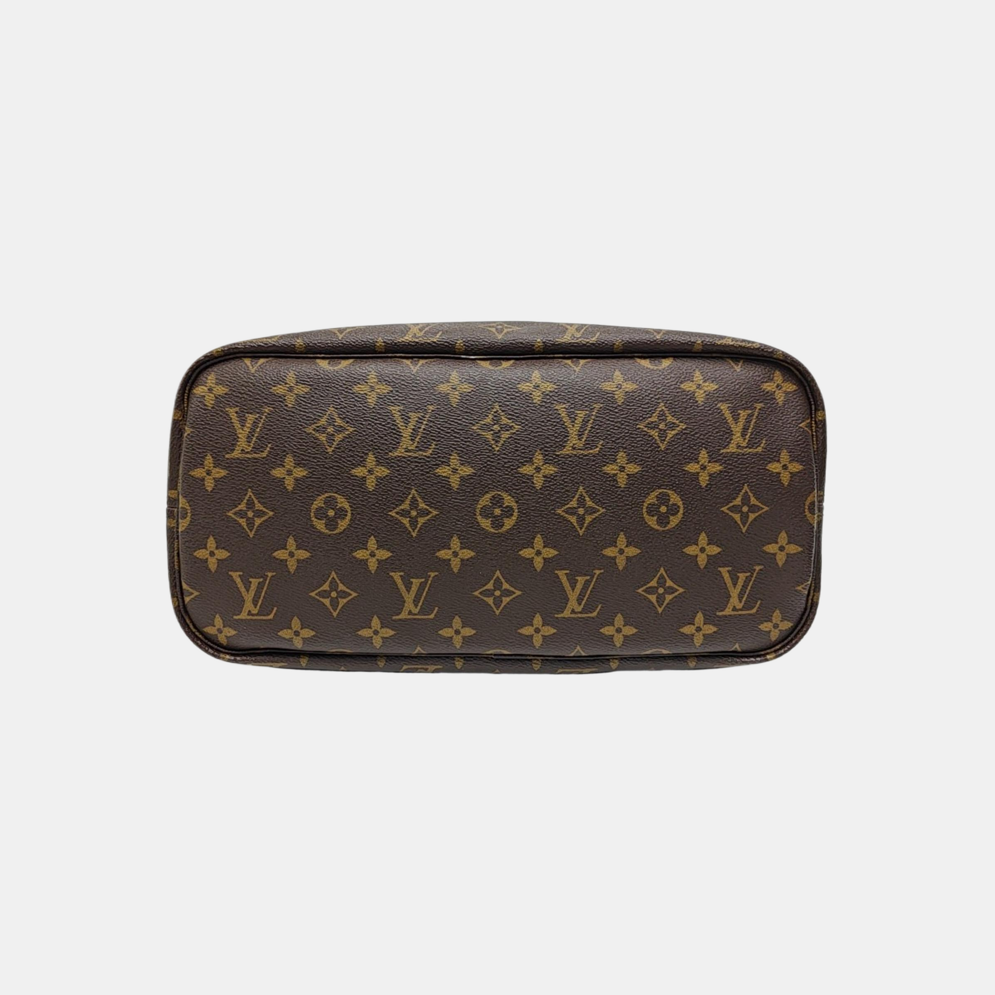 NEVERFULL MM Monogram Coated Canvas Brown