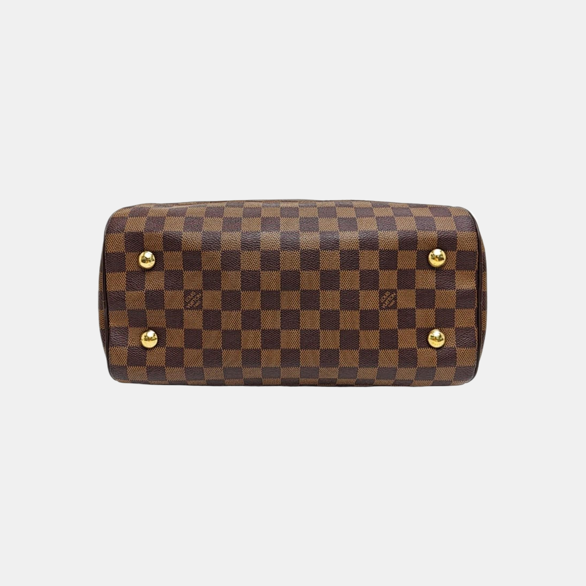 DUOMO Damier Ebene Coated Canvas Brown