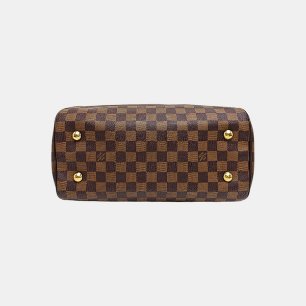 DUOMO Damier Ebene Coated Canvas Brown