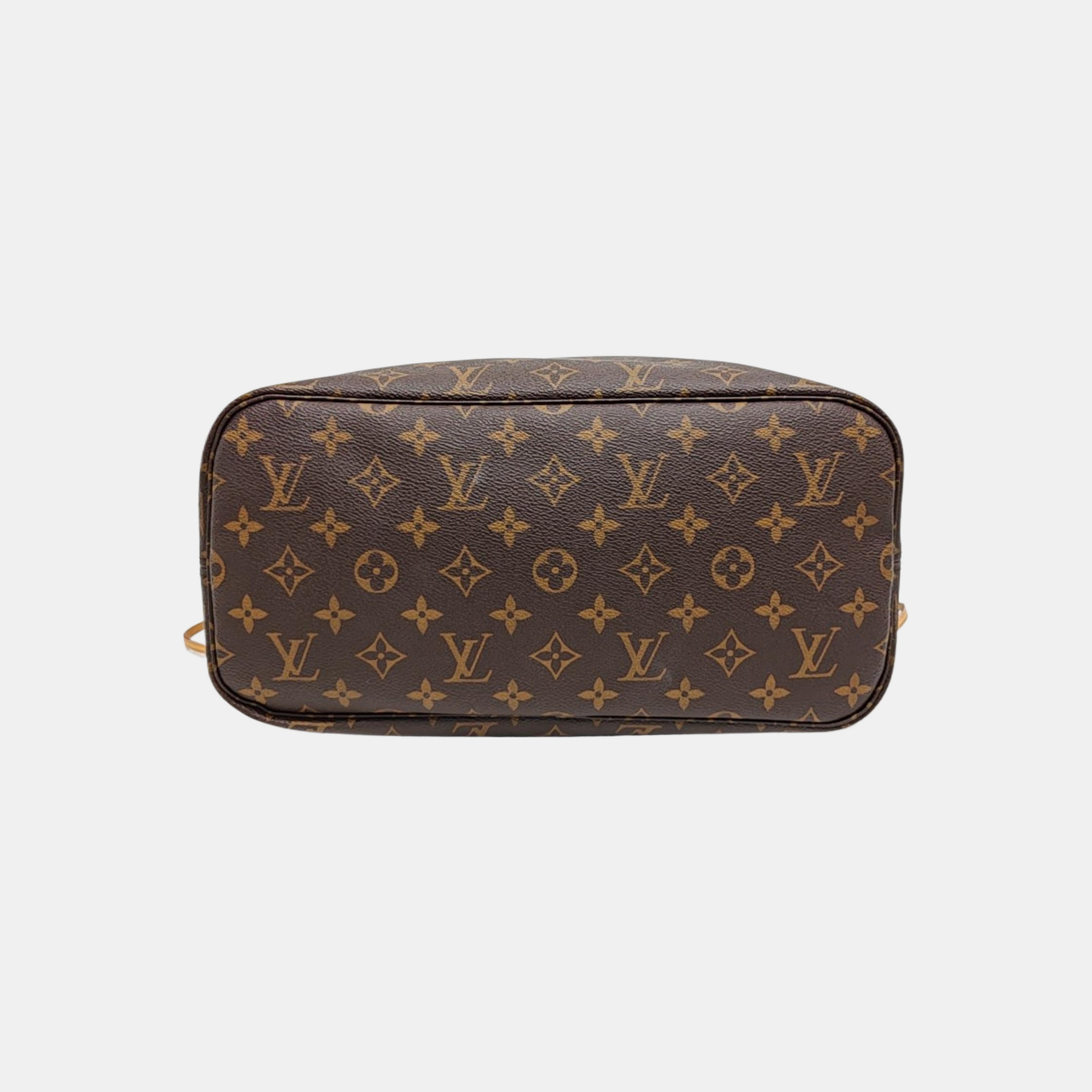 NEVERFULL MM Monogram Coated Canvas Brown