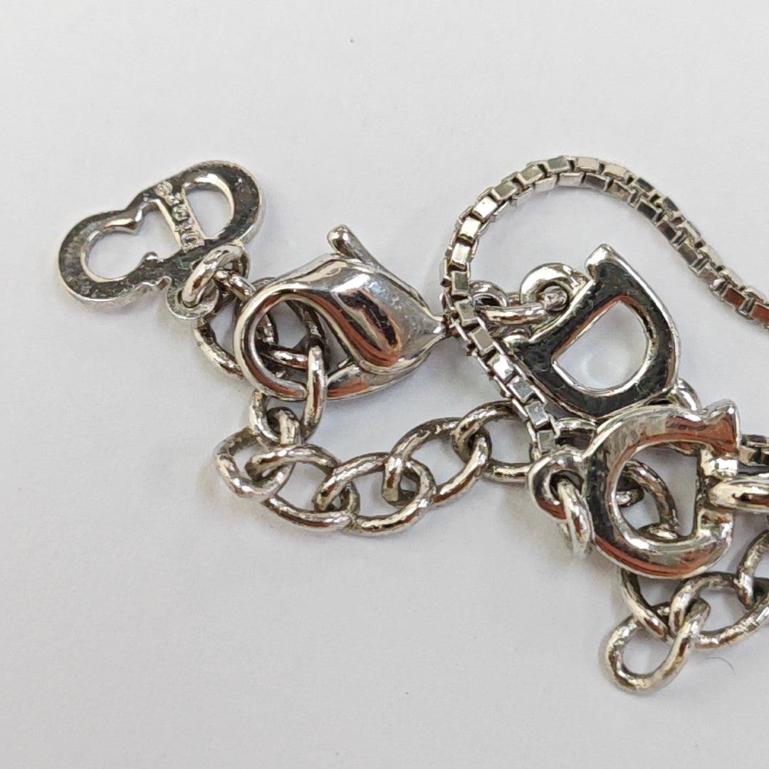 Dog Tag Metal Silver Necklace